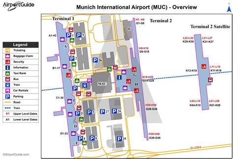 munich airport terminal map